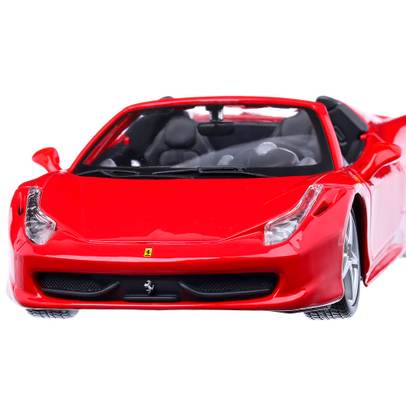 Macheta auto Ferrari 458 Spider 2015, scara 1:24, rosu, Bburago-2