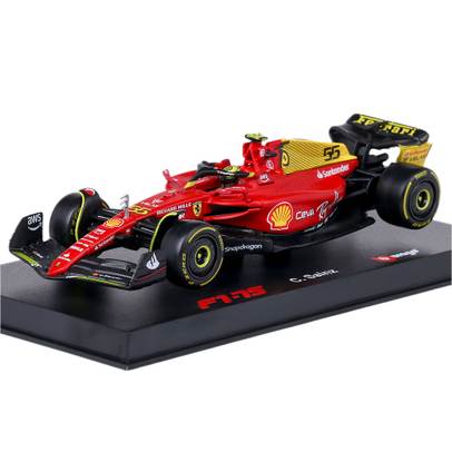Macheta auto Ferrari F1-75 No.55 C.Sainz F1 2022 scara 1:43 Bburago Special Edition