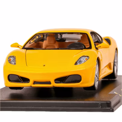 Macheta auto Ferrari F430 2004 galben 1-24 - Resigilat