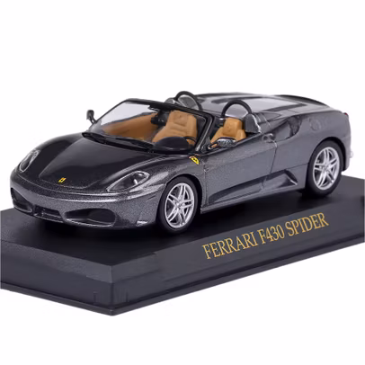 Macheta auto Ferrari F430 Spider Scara 1:43 gri Magazine Models - Resigilat