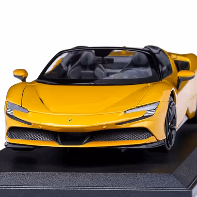 Macheta auto Ferrari SF90 Spider 2021 scara 1:18 galben