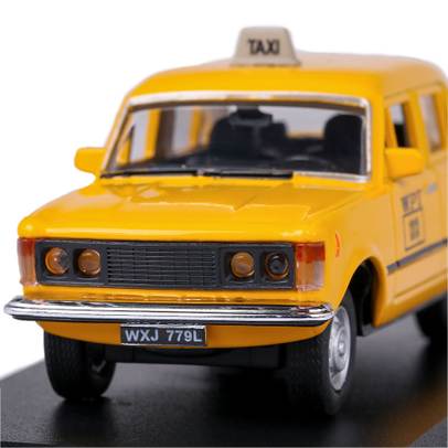  Macheta auto Fiat 125 P Taxi Varsovia 1980 scara 1:43 galben Magazine Models