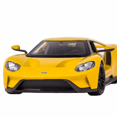 Macheta auto Ford GT 2017 galben scara 1:24 Welly