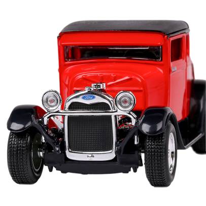 Macheta auto Ford Model A Hot Rod 1929 scara 1:24 rosu