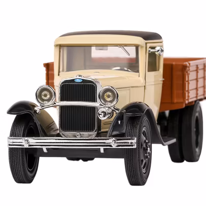 Macheta auto Ford Model AA 1931 crem cu negru 1:24