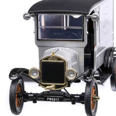 Macheta auto Ford Model T Paddy Wagon 1925, scara 1:24, gri, Motor Max