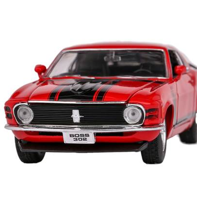 Macheta auto Ford Mustang Boss 302 1970 rosu 1:24