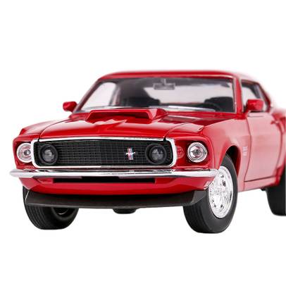 Macheta auto Ford Mustang Boss 429 1969 scara 1:24 rosu