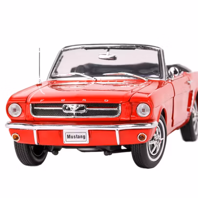 Macheta auto Ford Mustang Convertible 1/2 1964 rosu 1-18