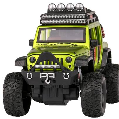 Macheta auto Jeep Off Road 4x4 galben 1:24