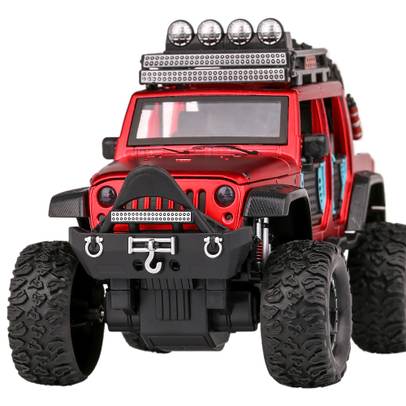 Macheta auto Jeep Off Road 4x4 rosu 1:24 