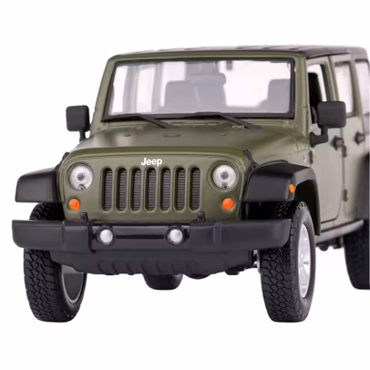 Macheta auto Jeep Wrangler Limited 2015 verde 1:24