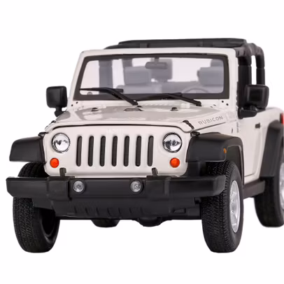 Jeep Wrangler Rubicon 2007 , macheta auto, scara 1:24, alb, Welly