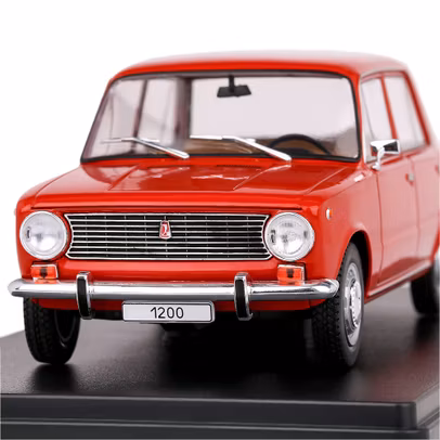 Macheta auto Lada 1200 1970 rosu 1-24 WhiteBox