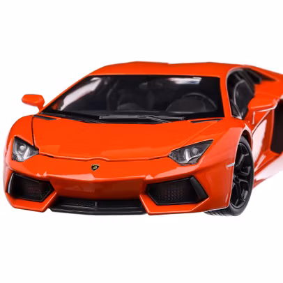 Macheta auto Lamborghini Aventador LP700-4 2011 portocaliu 1:24 Welly