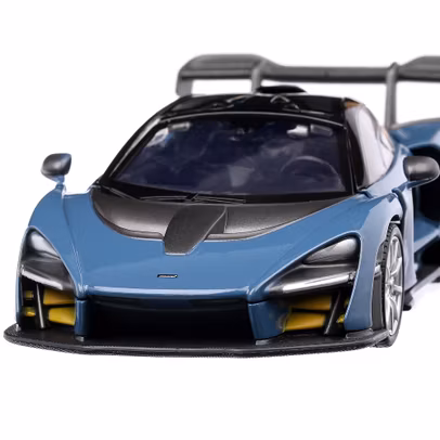 Macheta auto McLaren Senna Vision Victory 2018, scara 1:24, gri cu negru, MotorMax