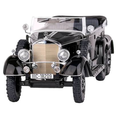 Macheta Mercedes-Benz G4 W31 1938 Negru 1:18 MCG - vedere 3/4 fata stanga