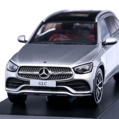 Macheta auto Mercedes Benz GLC (X253) Mopf 2019, scara 1:43, argintiu, Spark