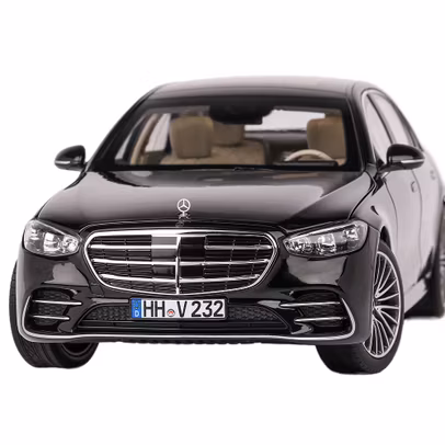 Macheta auto Mercedes-Benz S-Class AMG Line 2021 Limited Edition negru metalizat 1:18
