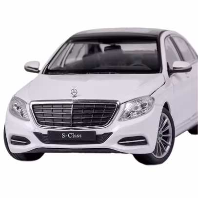 Macheta Mercedes-Benz S Class W222 2013 Alb 1:24 Welly - vedere din fata
