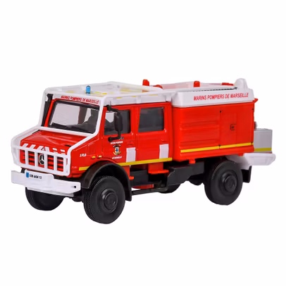Macheta auto Mercedes-Benz Unimog U5000 Pompieri 1:50