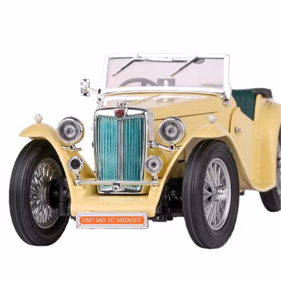 Macheta auto MG TC Midget 1947 crem 1:18 Lucky Die Cast