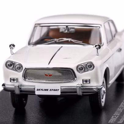 Macheta auto Nissan Prince Skyline Sport Coupe 1962 scara 1:43 alb Kyosho