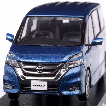 Macheta auto Nissan Serena 2016 scara 1:43 albastru Kyosho