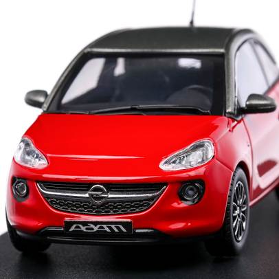 Macheta auto Opel Adam 2018, scara 1:43, rosu cu negru, iScale for Dealer Opel