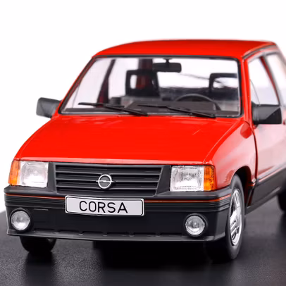 Macheta auto Opel Corsa A SR 1985, scara 1:24, rosu, White Box