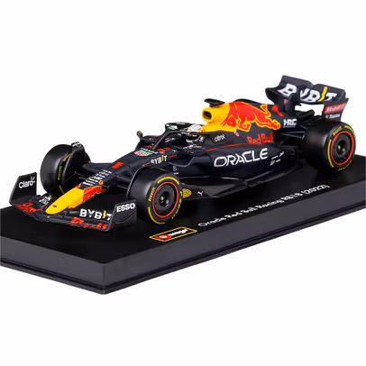 Macheta auto Oracle Red Bull RB18 F1 #1 M.Verstappen 2022 cu figura pilot scara 1:43 Bburago-1