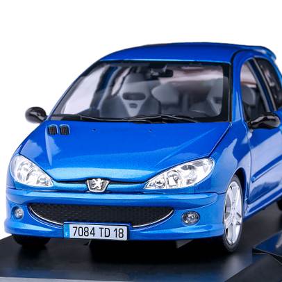 Macheta auto Peugeot 206 RC 2003, scara 1:18, albastru, Norev