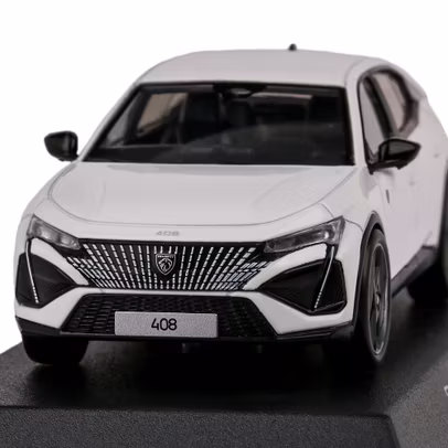 Macheta auto Peugeot 408 GT Hybrid 2023 alb 1:43