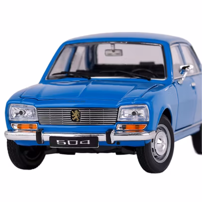 Macheta auto Peugeot 504 1975 bleu 1:24