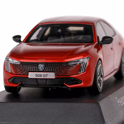 Macheta auto Peugeot 508 GT Hybrid 2023 rosu 1:43