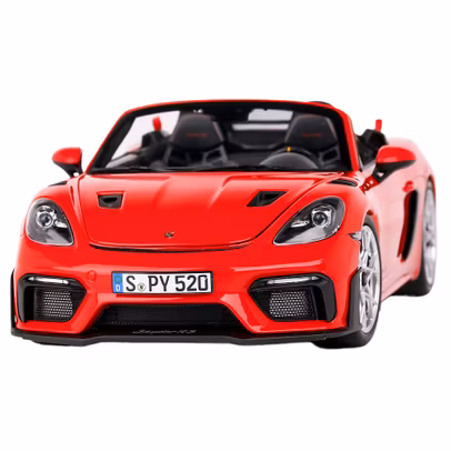 Macheta auto Porsche 718 Spyder RS 2023 Guards Red 1:18 Norev - vedere frontala