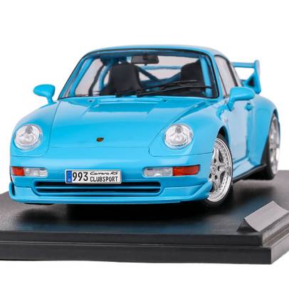 Macheta auto Porsche 911 (993) Turbo bleu 1:18 Solido - vedere frontala