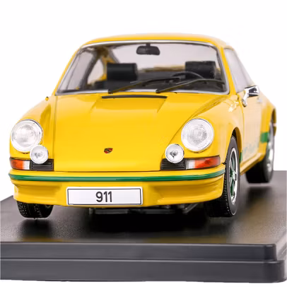 Macheta auto Porsche 911 Carrera 2 1972 galben 1:24 WhiteBox