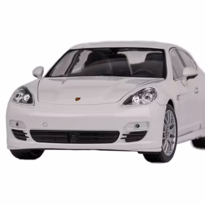 Macheta Porsche Panamera S 2013 – scara 1:24 – Alb – Welly - vedere din fata