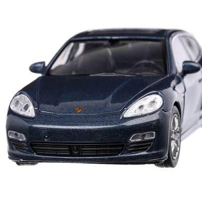 Macheta auto Porsche Panamera S 2016 scara 1:36 albastru Welly