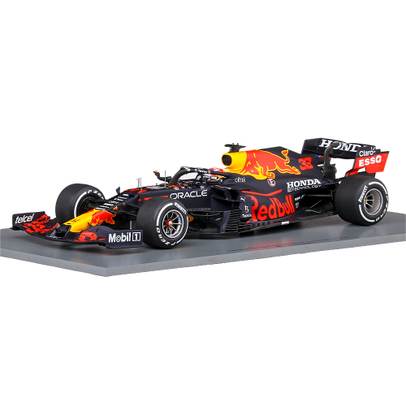 Macheta auto Red Bull Honda RB16B F1 #33 Max Verstappen Winner Dutch GP 2021 scara 1:18 Spark