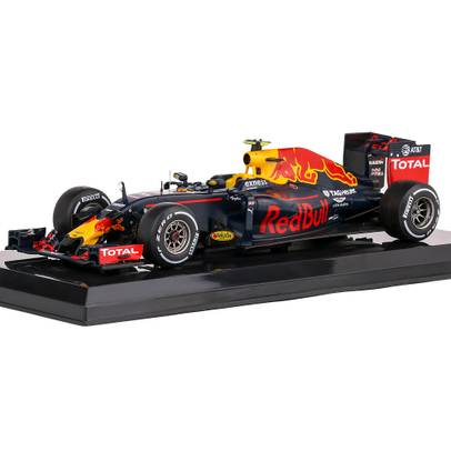 Macheta auto Red Bull RB12 F1 #33 Max Verstappen 2016 albastru cu rosu si galben 1:24