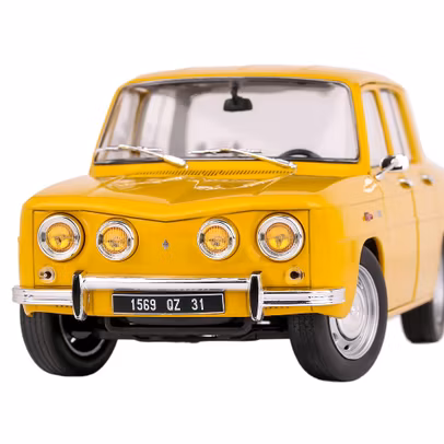 Macheta auto Renault 8 S galben 1:18