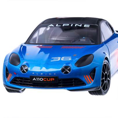Macheta auto Renault Alpine A110 Cup 2019, scara 1:18, albastru, Solido