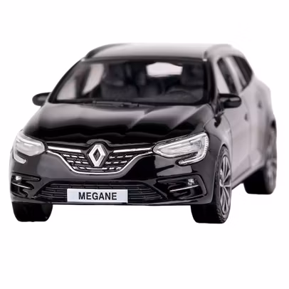 Macheta auto Renault Megane IV Estate 2020 negru 1:43 Norev - vedere din fata close up