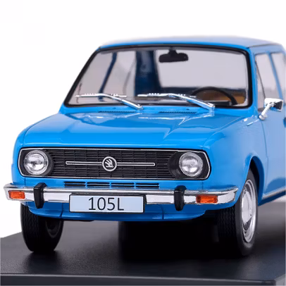 Macheta auto Skoda 105L 1976 scara 1:24 albastru White Box
