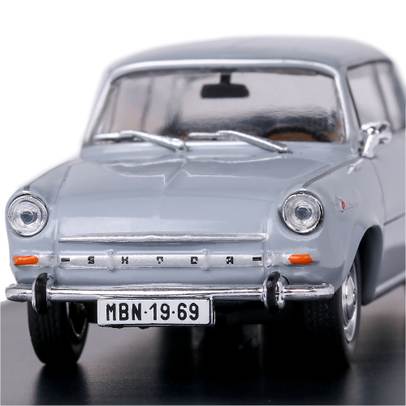 Macheta auto Skoda 1100MBX 1969 gri 1-43 Abrex