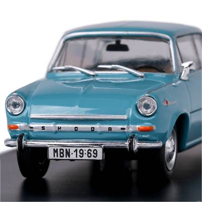 Macheta auto Skoda 1100MBX 1969 turcoaz1-43 Abrex