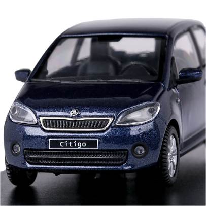 Macheta auto Skoda Citigo 3 usi 2011 scara 1:43 albastru