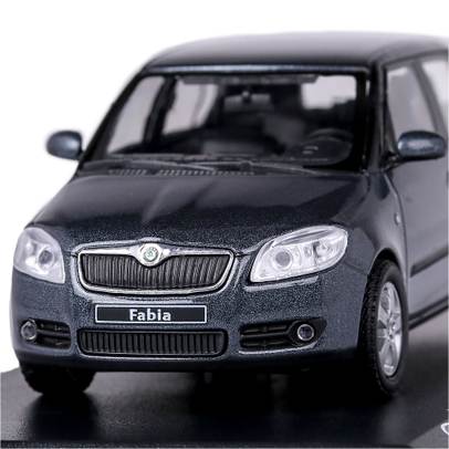 Macheta auto Skoda Fabia II 2006 scara 1-43 gri antracit
